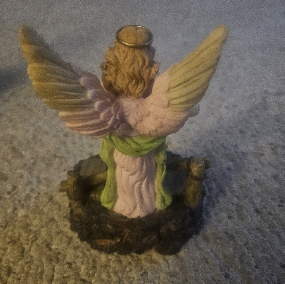 Guardian Angel of God  Guiding  Children over Bridge